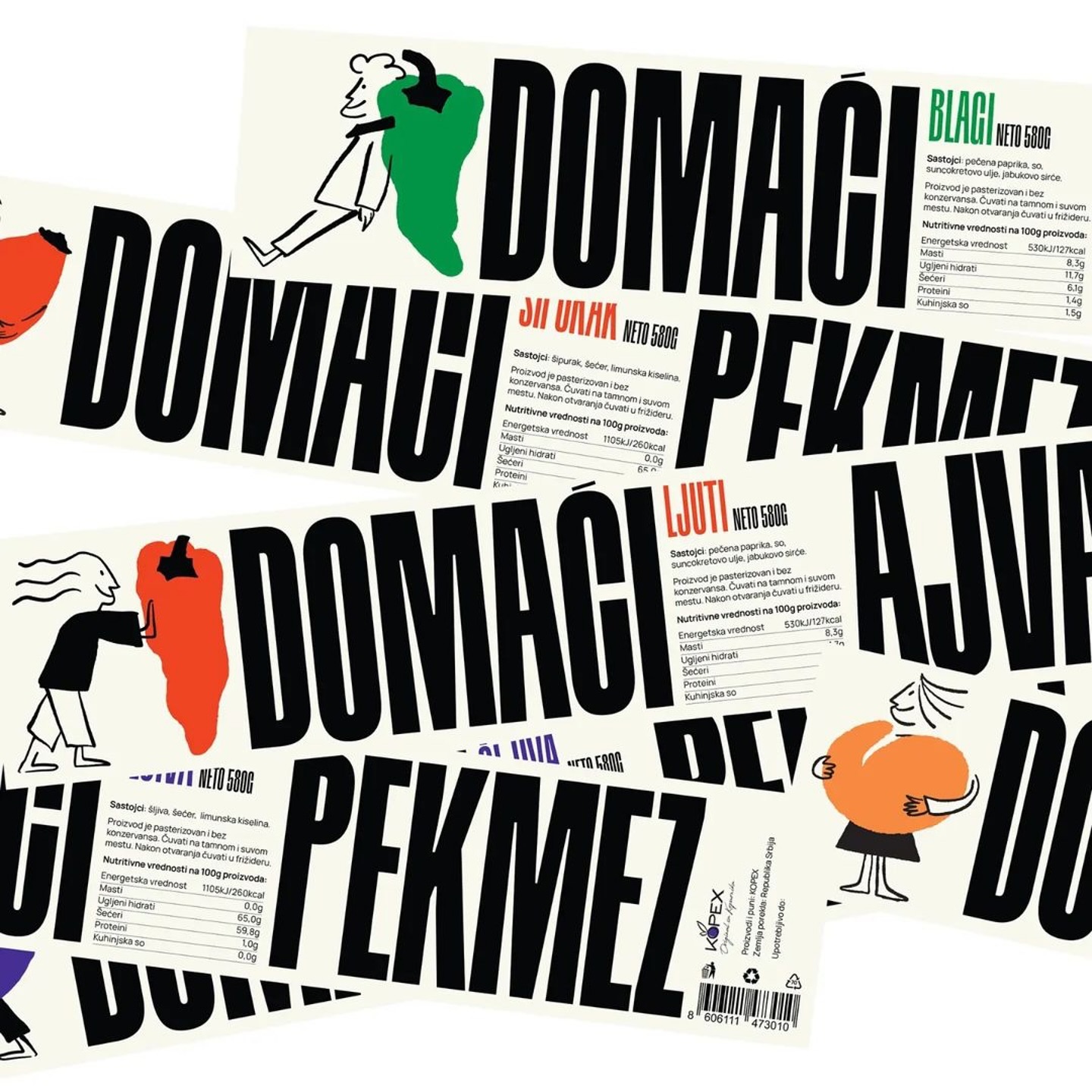 Kopex Ajvar Packaging design