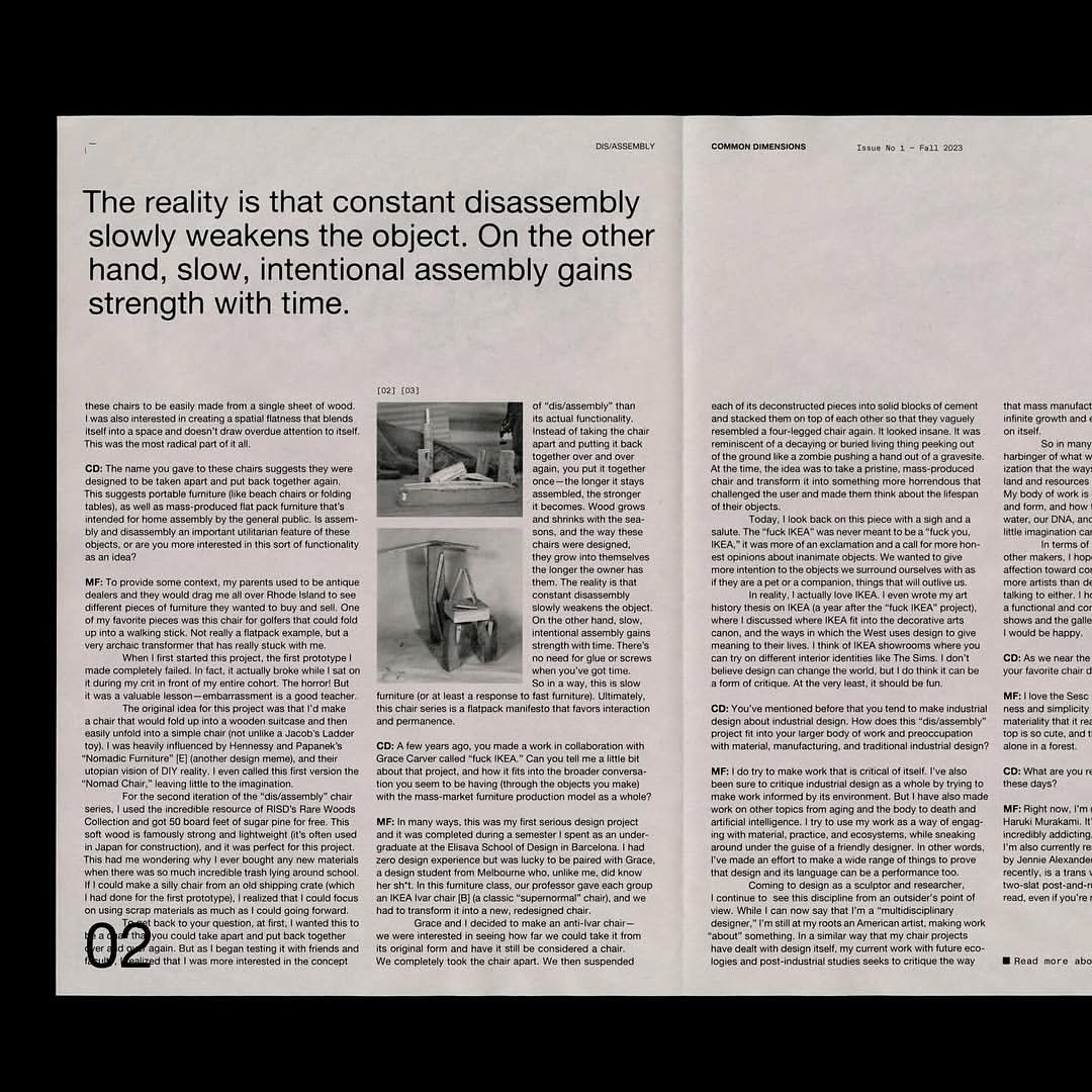Issue No. 1 of Common Dimensions