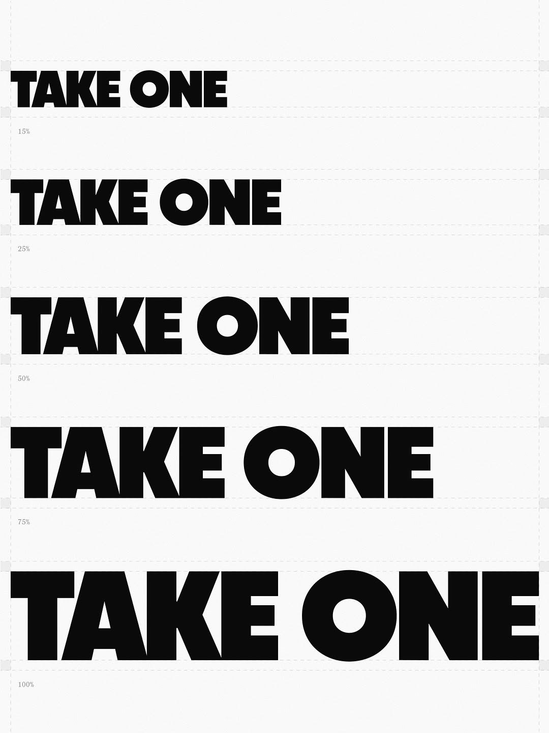 TAKE ONE
