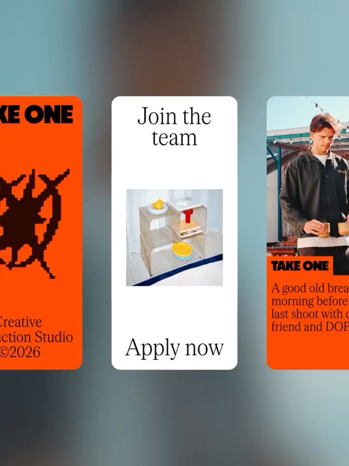 TAKE ONE by @culture_works — Credits Strategy: @journeyalism @jesperjwls Copy:…