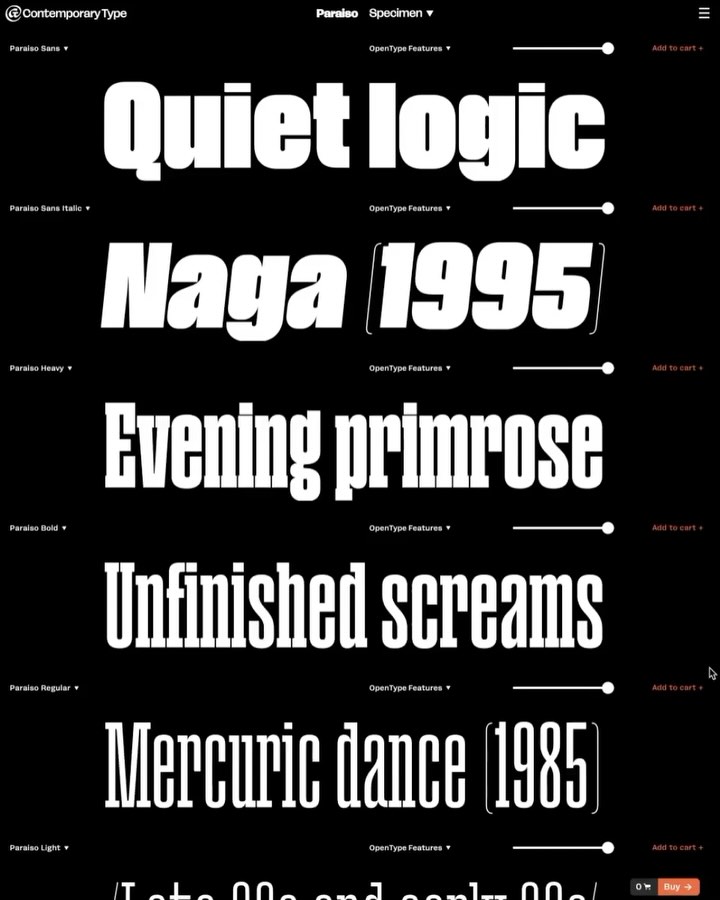 Fresh drop alert: Contemporary Type just launched — a sharp new font shop curat…