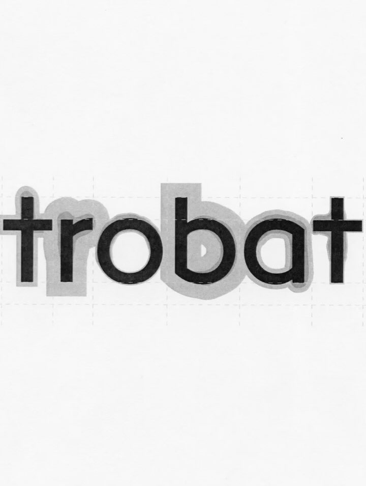 Custom typeface for TROBAT
