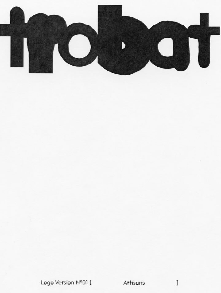 Custom typeface for TROBAT