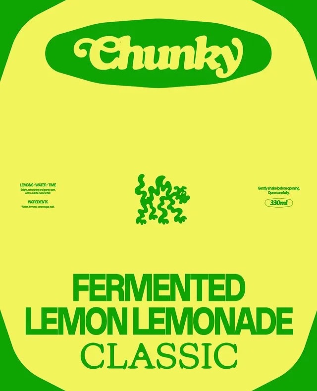 Chunky - fermented lemonade by @akuratnie.visual — # #graphicdesign #visualiden…