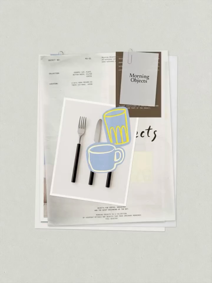 Morning Objects by @maribotny — # #graphicdesign #visualidentity #identitysyste…