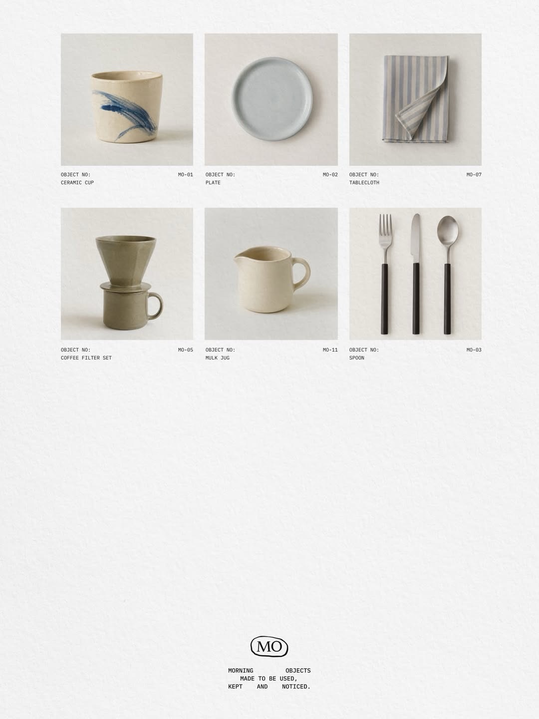 Morning Objects