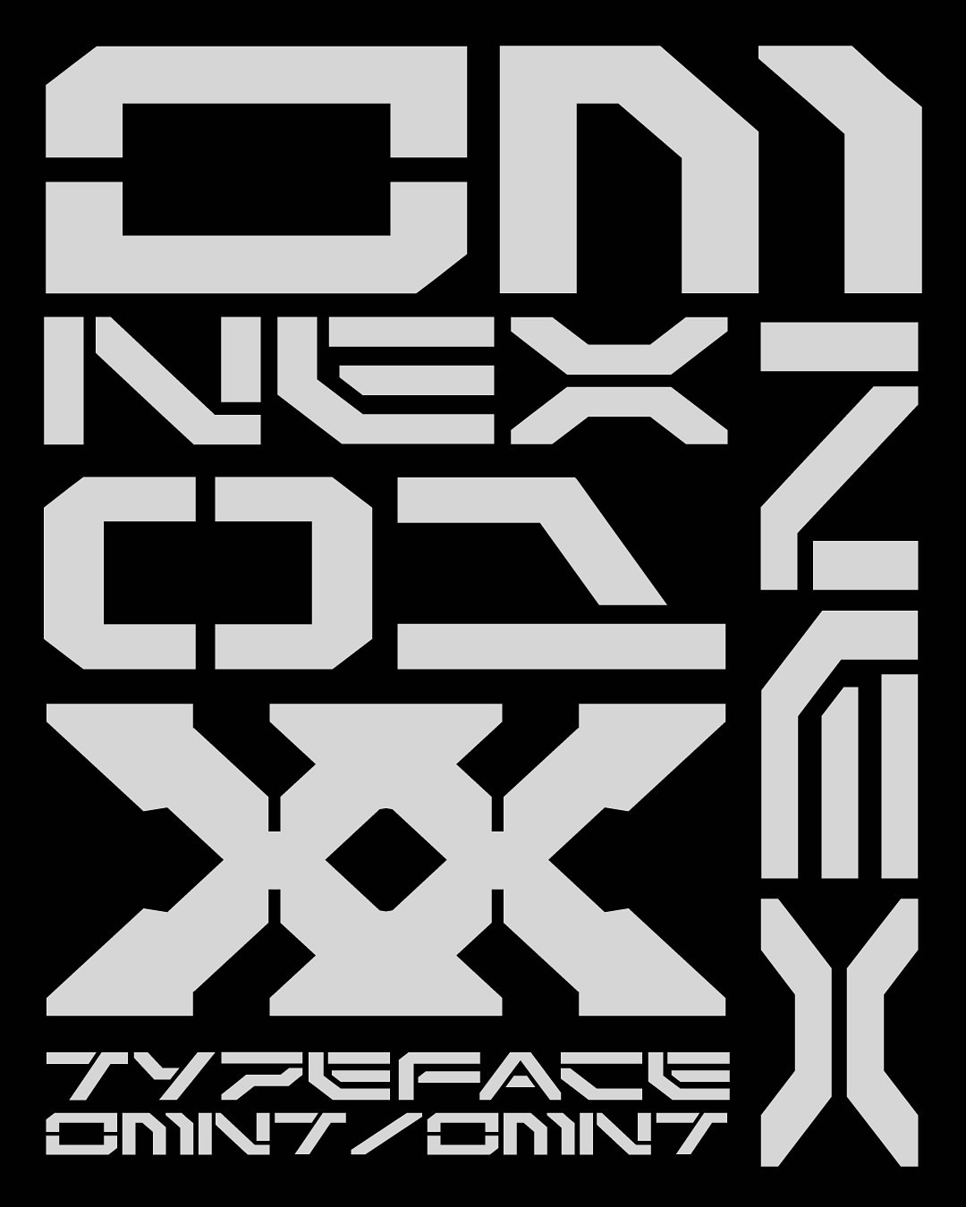 Omnex Typeface