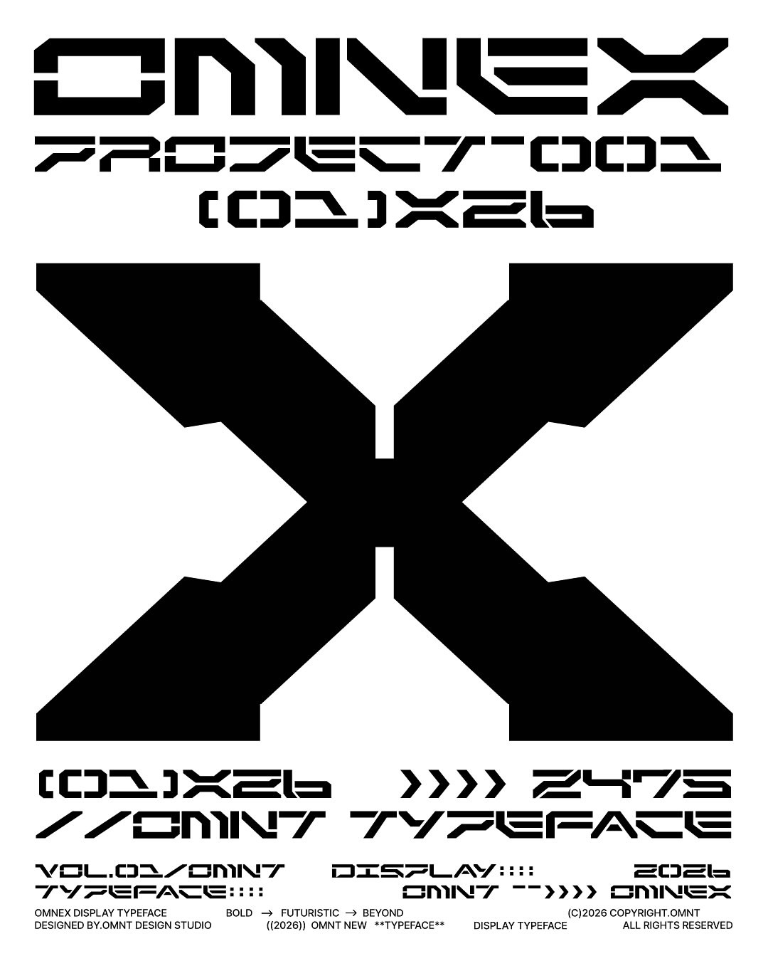 Omnex Typeface