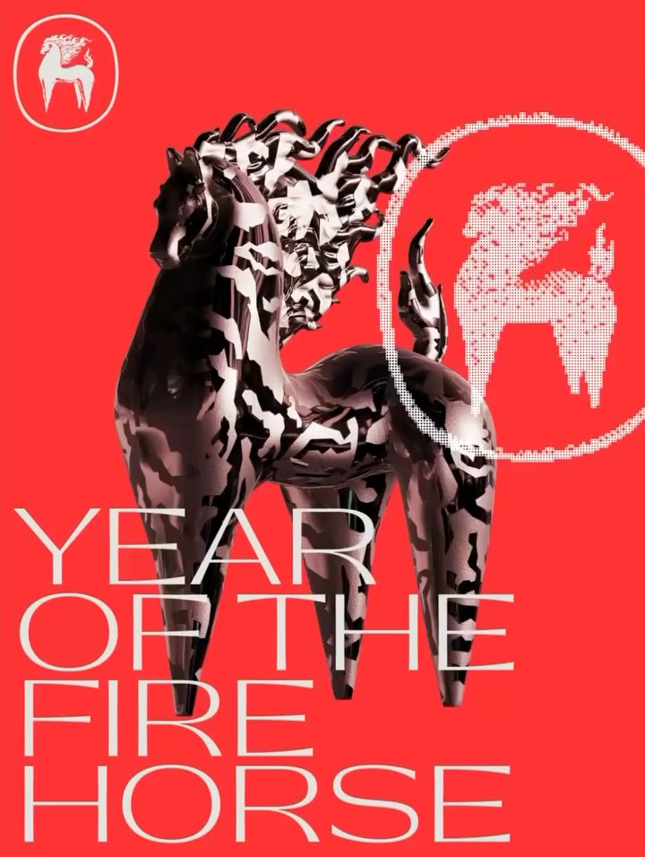 The Year of the Fire Horse by @cam.piot Font in use : PP Gatwick @pangram.pangr…